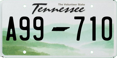 TN license plate A9971O