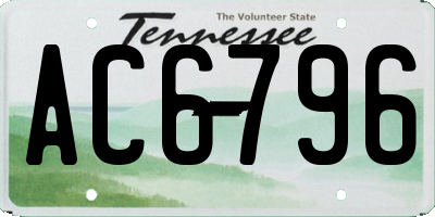 TN license plate AC6796