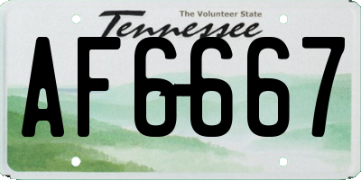 TN license plate AF6667