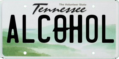 TN license plate ALCOHOL