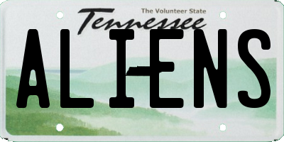 TN license plate ALIENS