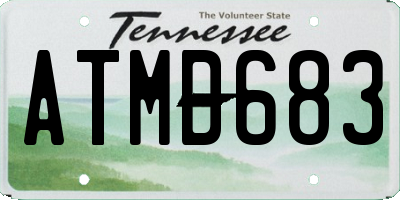 TN license plate ATMD683