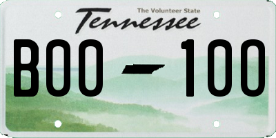 TN license plate B0010O