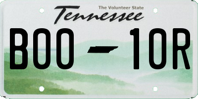 TN license plate B0010R
