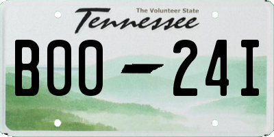 TN license plate B0024I