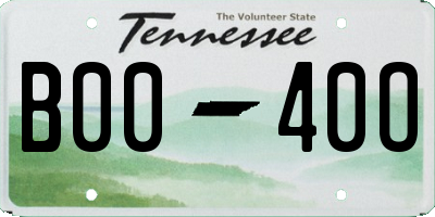 TN license plate B0040O