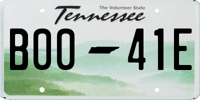 TN license plate B0041E