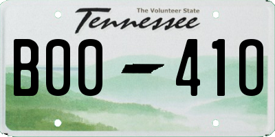 TN license plate B0041O
