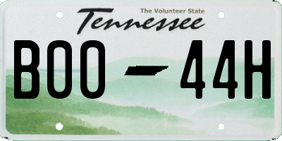 TN license plate B0044H