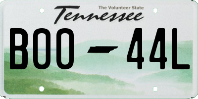 TN license plate B0044L