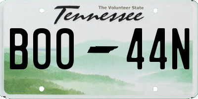 TN license plate B0044N