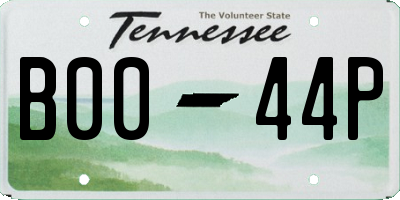 TN license plate B0044P