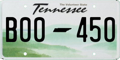 TN license plate B0045O