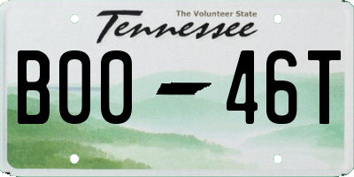 TN license plate B0046T
