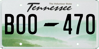 TN license plate B0047O