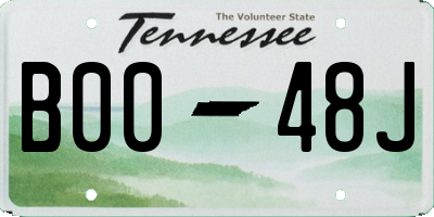 TN license plate B0048J