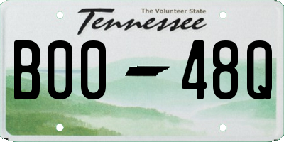 TN license plate B0048Q