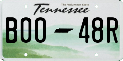 TN license plate B0048R