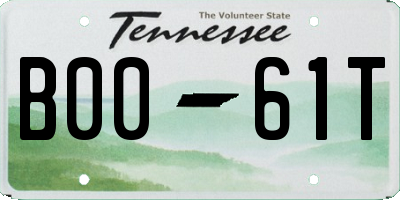 TN license plate B0061T