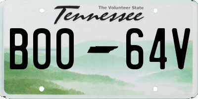 TN license plate B0064V