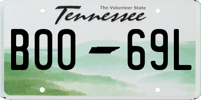 TN license plate B0069L