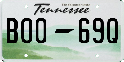 TN license plate B0069Q