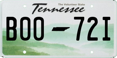 TN license plate B0072I