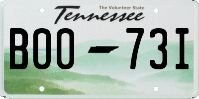 TN license plate B0073I