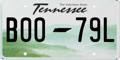 TN license plate B0079L