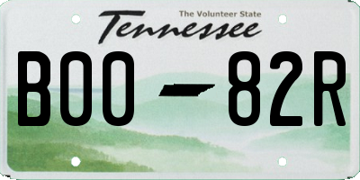 TN license plate B0082R
