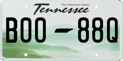 TN license plate B0088Q