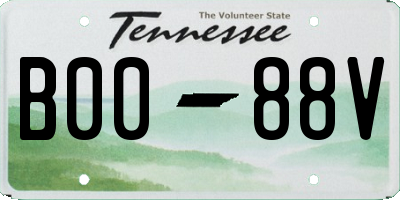 TN license plate B0088V