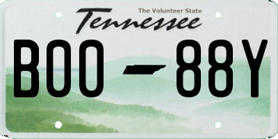 TN license plate B0088Y