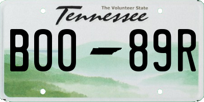 TN license plate B0089R