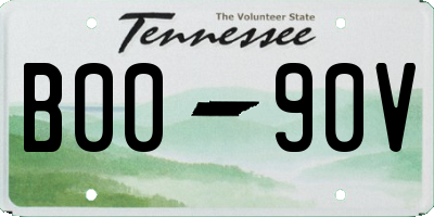 TN license plate B0090V