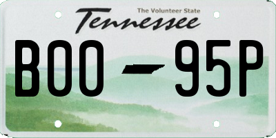 TN license plate B0095P