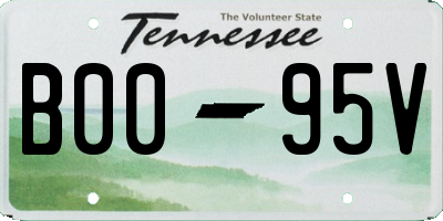 TN license plate B0095V