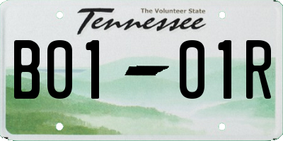 TN license plate B0101R