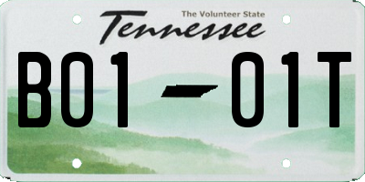 TN license plate B0101T