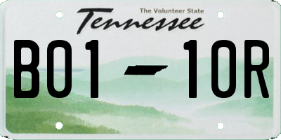 TN license plate B0110R