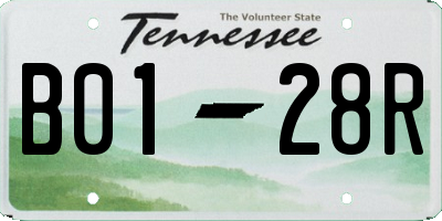 TN license plate B0128R