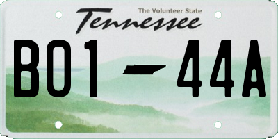 TN license plate B0144A