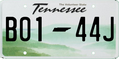 TN license plate B0144J