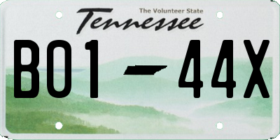 TN license plate B0144X