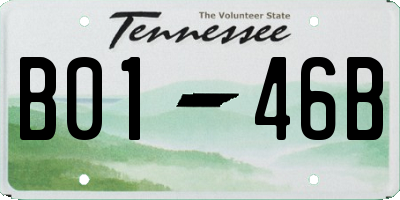 TN license plate B0146B