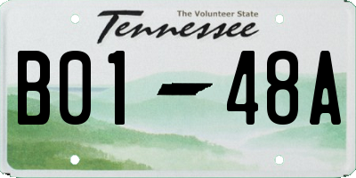 TN license plate B0148A