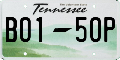 TN license plate B0150P