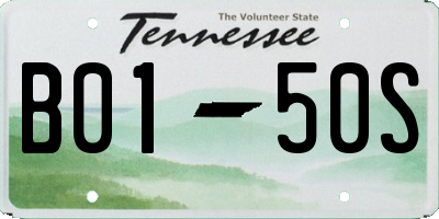 TN license plate B0150S