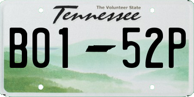 TN license plate B0152P