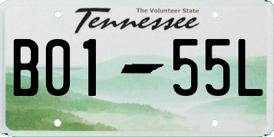 TN license plate B0155L
